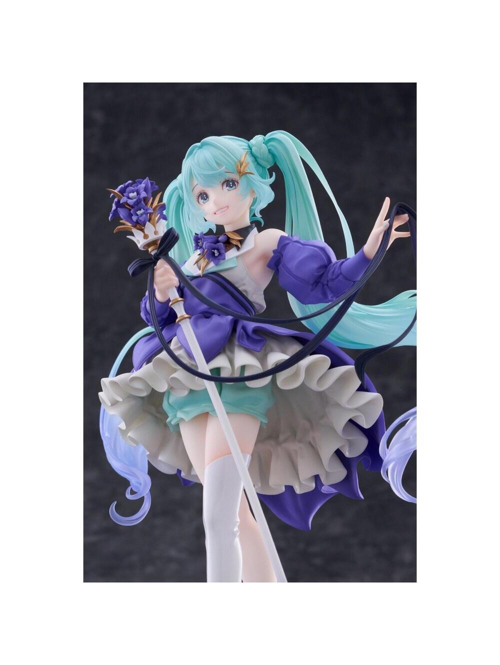 Taito Hatsune Miku Birthday 2021 Pretty Rabbit 1/7 Scale Figure New Purple Teal - Picture 4 of 12